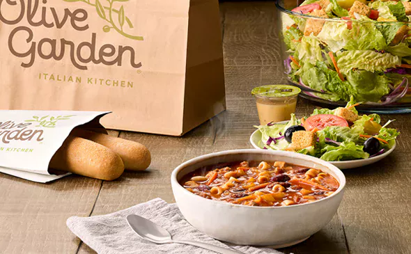 Soup, Salad and Breadsticks